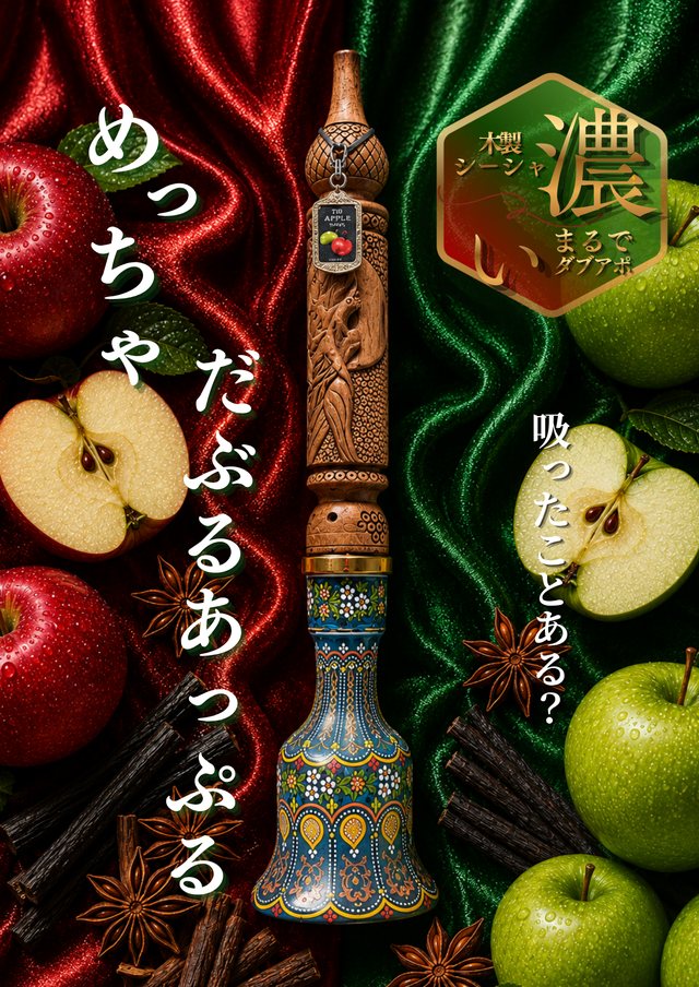 木製シーシャ ダブルアップル（まるでダブアポ）