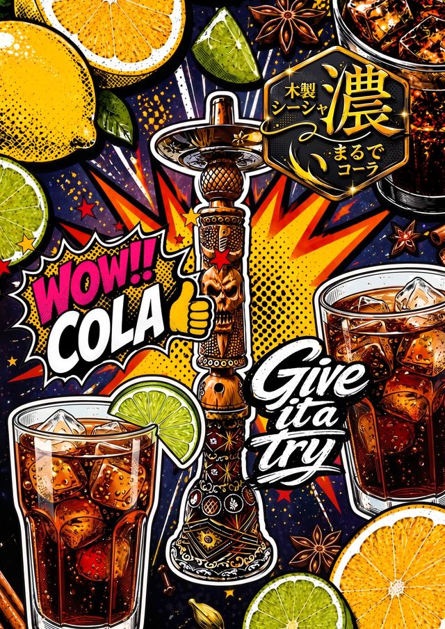 木製シーシャ コーラ（まるでコーラ）