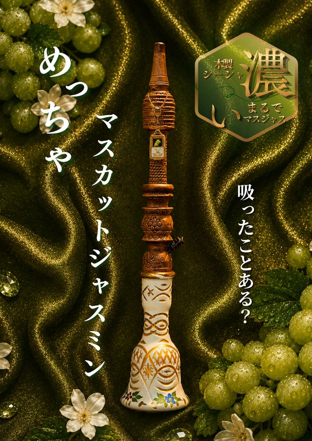 木製シーシャ マスカットジャスミン（まるでマスジャス）